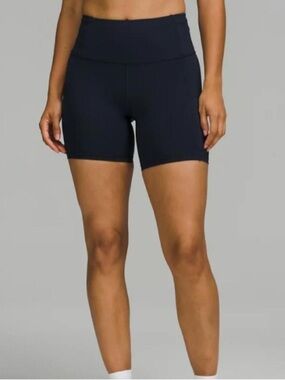 lululemon athletica Navy High-Waist Athletic Shorts